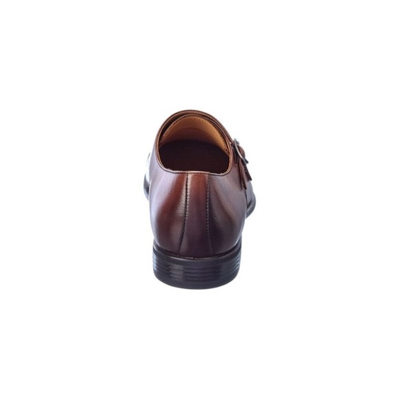 WARFIELD & GRAND Men\'s Brown Cap Double Monk Strap Leather Loafers main image 4